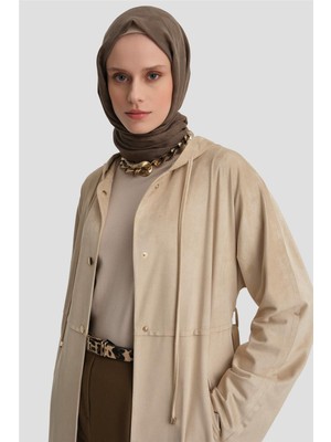 Armine Kesim Detaylı Süet Giy Çık 24K5606 Bej