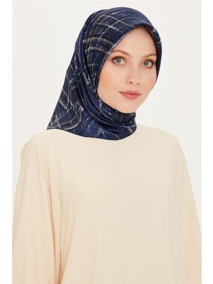 Armine Klasik Desenli Sura Saf İpek Eşarp 9258D 06