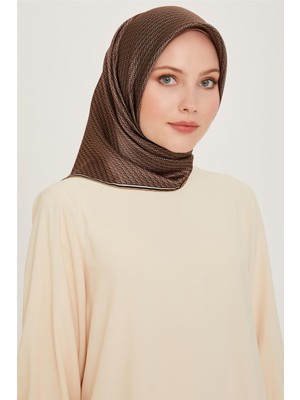 Armine Klasik Desenli Sura Saf İpek Eşarp 9250D 80