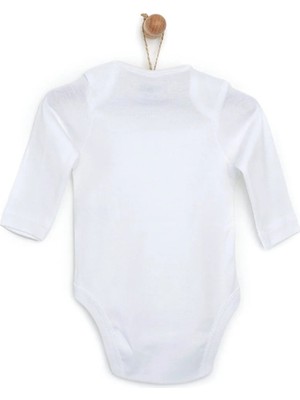 HelloBaby 5li Beyaz Body Uzun Kol Unisex