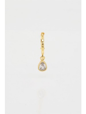 By Zeyna Aksesuar Kadın Kendi Tarzını Oluştur Zirkon Taşlı  Damla Figürlü 1 Adet Küpe