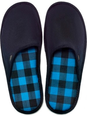 Twigy Aa0597 Pro Kare Erkek Kışlık Sıcak Tutan Ev Terliği Gri