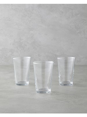 English Home Hues Cam 3'lü Bardak 290 ml Şeffaf