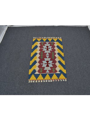 Zehra Abla Halı Yeni El Dokuma Benzersiz Pınarbaşı Kayseri Yün Kilim 5491