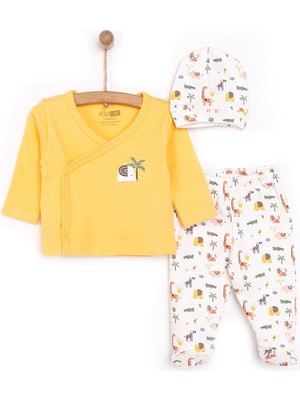 Hellobaby Kız Zıbın-Şapka-Patikli Alt Kız Bebek