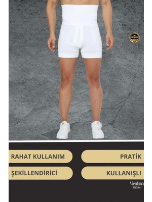 Vienluna Deluxe Seri Toparlayıcı Basen Bel Göbek Düzleştirici Erkek Duble Boxer Korse