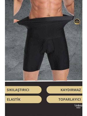 Vienluna Deluxe Seri Toparlayıcı Basen Bel Göbek Düzleştirici Erkek Duble Boxer Korse