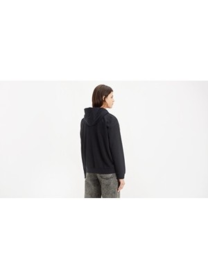 Levi's Kadın Kapüşonlu Siyah Sweatshirt - 001TZ-0000