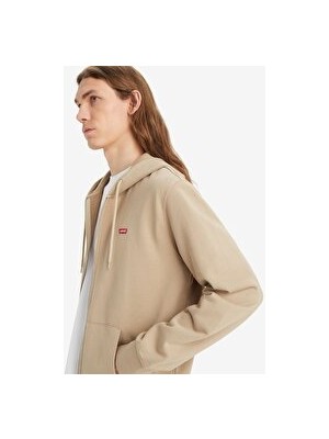 Levi'S Erkek Kapüşonlu Düz Fermuarlı Sweatshirt - A7770-0002