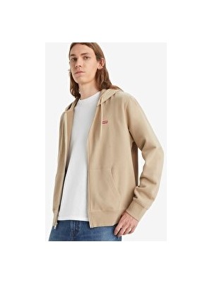 Levi'S Erkek Kapüşonlu Düz Fermuarlı Sweatshirt - A7770-0002