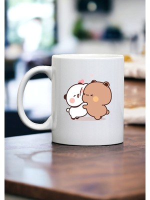 PembeCadde Budu ve Dudu Anime Kupa Kahve Bardağı Harajuku Hediyelik K-Pop Love Aşk Mug Couple