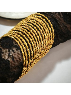 Stillove Gümüş Burma Gold Bilezik