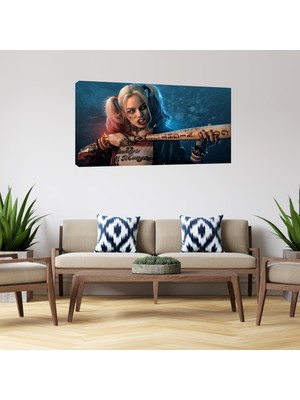 Reklam Ofisi Harley Quinn Modern Art, Dekoratif Premium Kanvas Tablo