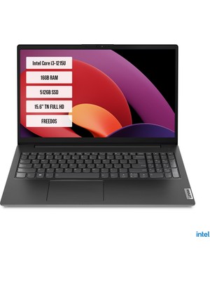 Lenovo V15 G3 Iap 82TT00A4TX Intel Core I3-1215U 16GB 512GB SSD 15.6" Tn Freedos Taşınabilir Bilgisayar