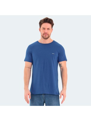 Slazenger ROSALVA Erkek Tişört Saks Mavi