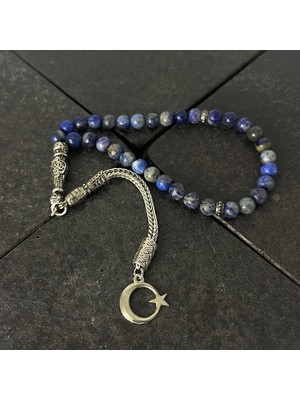 Sertifikalı Lapis Lazuli 6mm 33LÜK Doğal Taş Tesbih