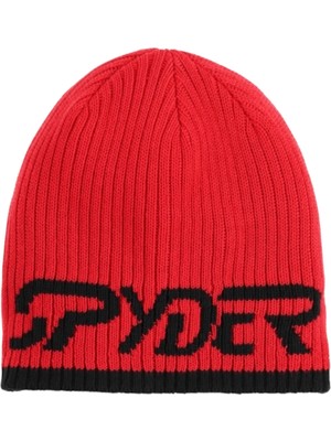Spyder Erkek Bere Logo Kırmızı