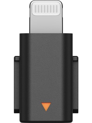 DJI MIC MINI Mobil Telefon Adaptörü (Lightning) Siyah Hafif Tasarım ile Uyumlu Model: DJI Mic Mini