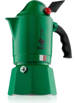 Bialetti Alpina Moka Pot 3 Cup Yeşil