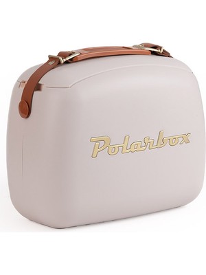 Polarbox Deri Kayışlı Soğuk ve Sıcak Saklama Termosu 6L Pudra – Gold