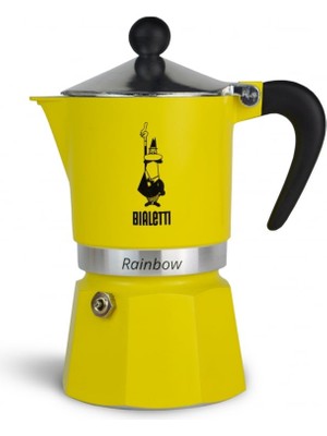 Bialetti Rainbow Moka Pot 3 Cup Sarı