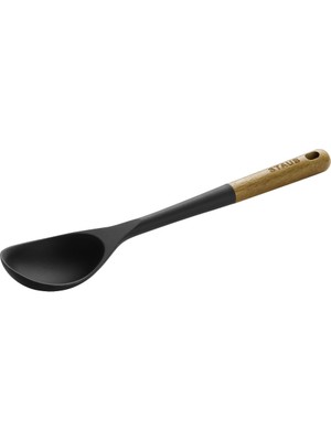 Staub Siyah Servis Kaşığı 1 Adet Silikon Malzeme ile Şık Tasarım ve Sofra Sunumuna Uygun