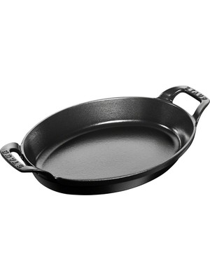 Staub Döküm Sahan Oval 28 cm Siyah