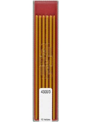 Koh-i-Noor 12'li Sarı 2mm Min (Uç) Kalemler 4300/3 Renkli Sanatsal Malzemeler
