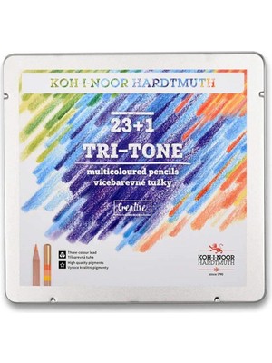 Koh-i-noor Renkli Kalem Seti 24'lü Tri-Tone 3444N