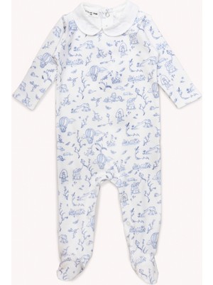 Atelier Babbi Bebek Tulum - Toile De Jouy / Mavi