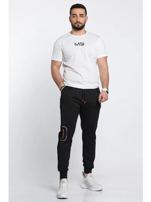 Mishar İtalia Bel ve Paça Lastikli Cep Detaylı Baskılı Erkek Scuba Eşofman Altı