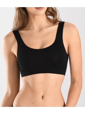 Miss Fit Kadın Balensiz Kalın Askılı Dikişsiz Lazer Kesim Sütyen