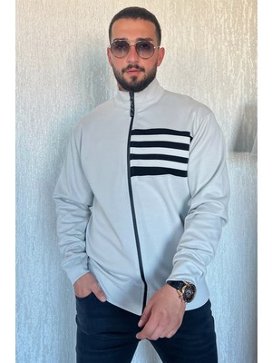 Mishar İtalia Dik Yaka Fermuarlı Erkek Sweatshirt