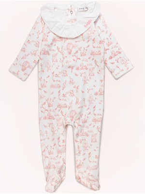 Atelier Babbi Bebek Tulum - Toile De Jouy / Pembe