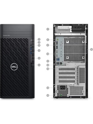 Dell Precısıon 3680 İ7-14700K 64GB 1tb+2tb SSD 12 GB RTX4070  W11PRO 1000W