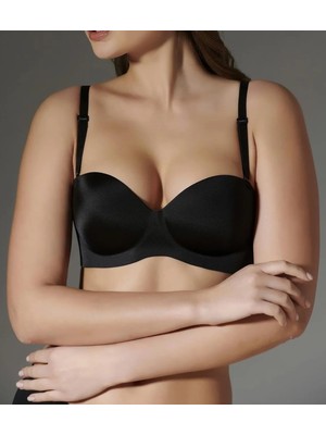 Kadın Dikişsiz Straplez Dolgulu Telsiz Sütyen