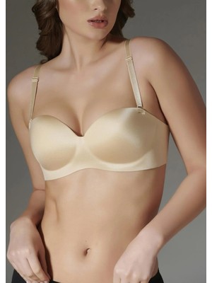 Kadın Dikişsiz Straplez Dolgulu Telsiz Sütyen