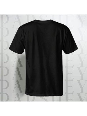 Parshey Oversize Siyah Baskısız T-Shirt