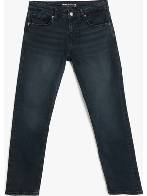 Pamuklu Normal Bel Straight Fit Jean Pantolon - Mark Jean