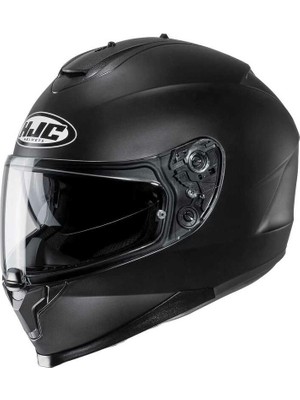 Hjc C70N Mat Siyah Kask Gelişmiş Kanallama ve Nefes Alabilir İç Mekan ile S Beden