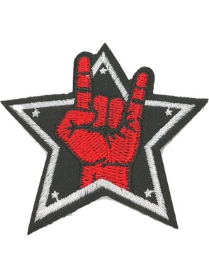 Metal Giyim Rock Star Ufak Boy Patch