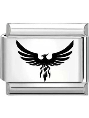 Çelik Anka Kuşu Baskılı Charm