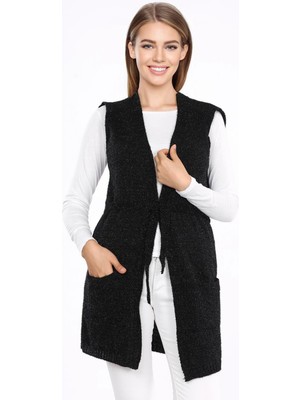 ÇALIKUŞU TRİKO SİMLİ YELEK M2340 SİYAH