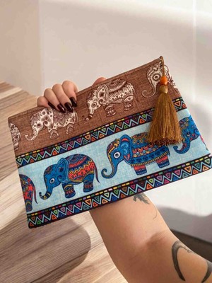 Pirene Arts Elephant Clutch, Portföy, El Çantası