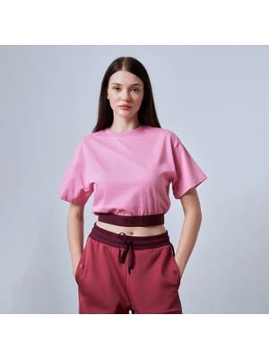 Sportempt STW121 Kadın Pembe Crop T-SHIRT.107