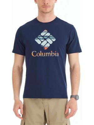 Columbia Csc M Stacked Hyper Nature Ss Tee Erkek Kısa Kollu Tişört CS0242-466