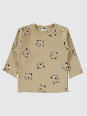 Civil Baby Kız Bebek Takım 6-18 Ay Sütlü Kahve