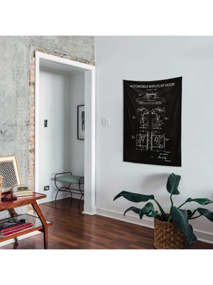 The Lucid Lab Gullwing Chalkboard Duvar Örtüsü - 100  cm   x  135  cm