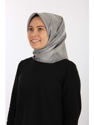 Aker Koyu Gri Twill Ipek Eşarp 7208713 - 972