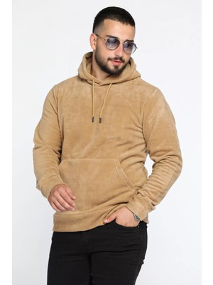 Mishar İtalia Kapüşonlu Kanguru Cepli Erkek Polar Sweatshirt